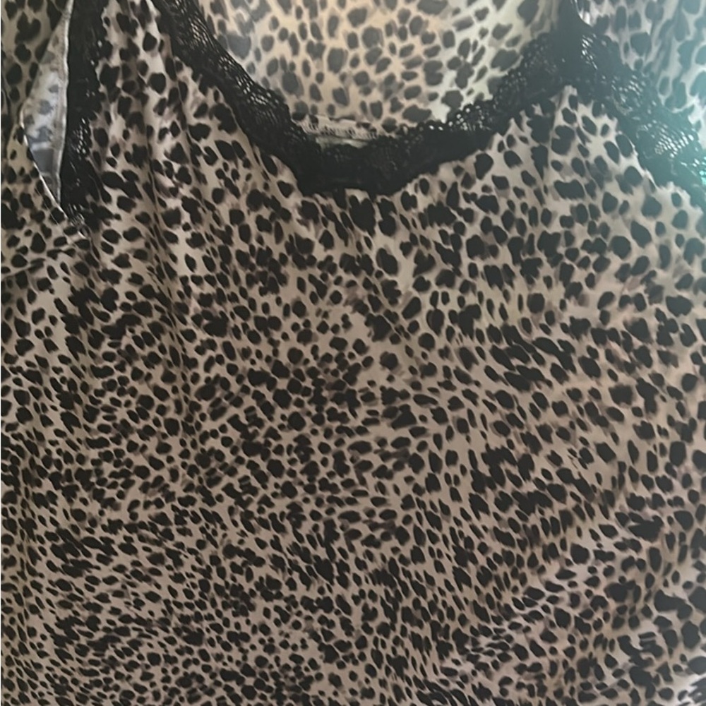 Leopard Print lingerie with Lace Trim